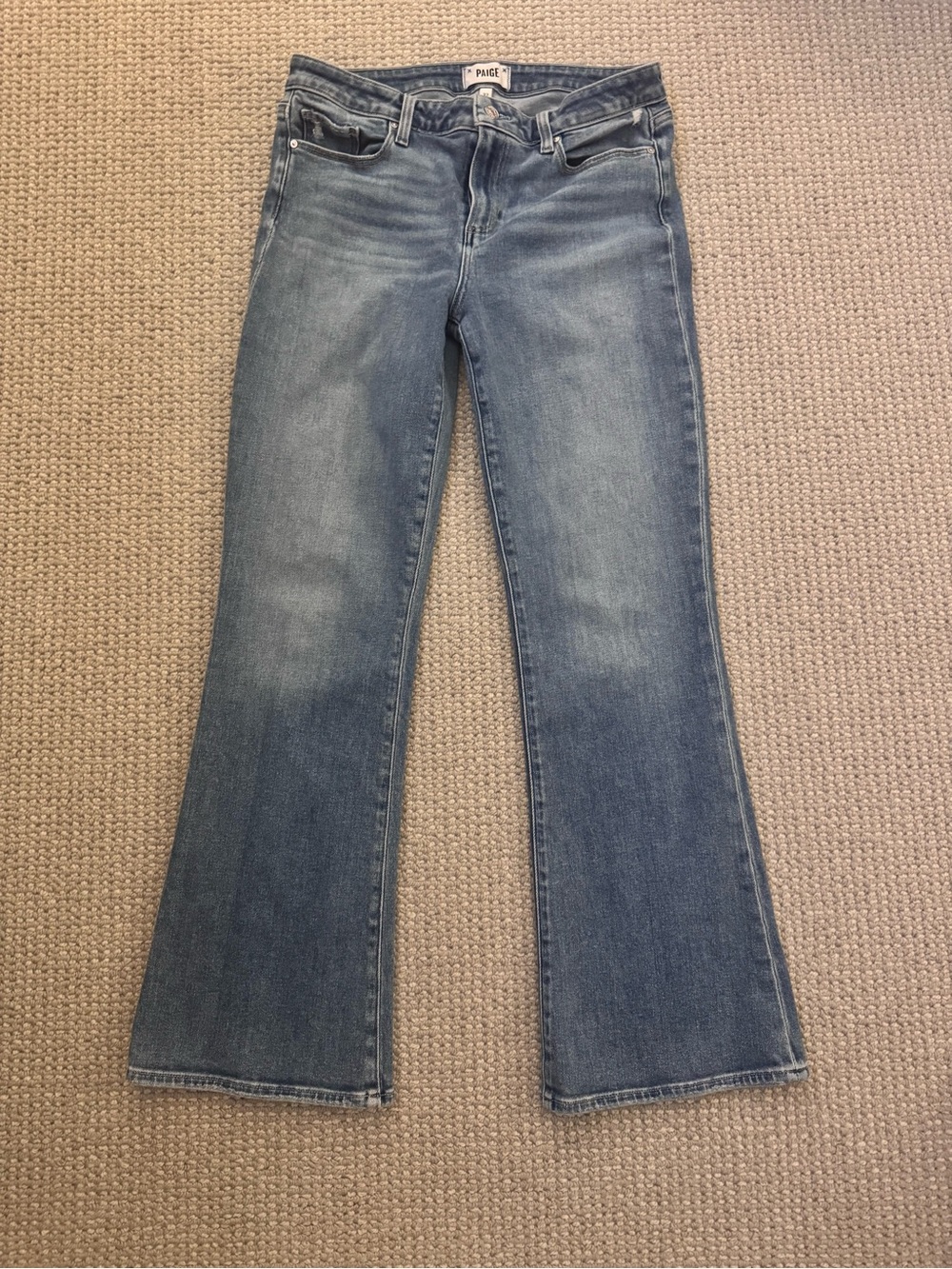 PAIGE Laurel Canyon Bootcut Jeans in Flamenco Distressed Wash